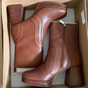 Steve Madden MAGGIE Chestnut Heeled Boots